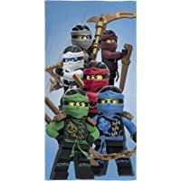 Ninjago LEGO Toalla de playa de terciopelo- 70 x 140 cm- toalla de ducha- toalla de baño- toalla de mano- 100 % algodón…